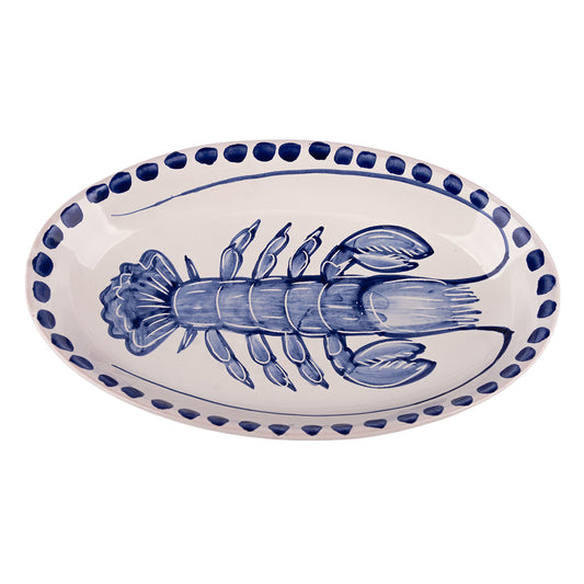Handbemalte Keramik-Schale mit Lobster Motiv aus Italien