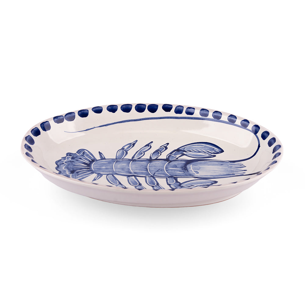 Handbemalte Keramik-Schale mit Lobster Motiv aus Italien