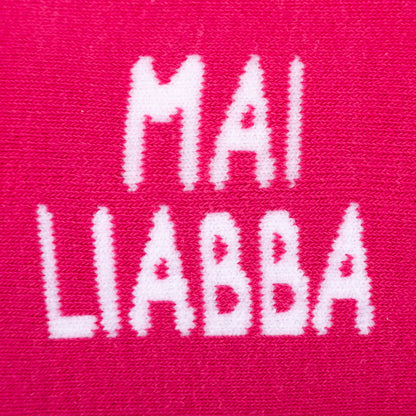 Pinke Sport-Socken mit Fischerei Tegernsee Wappen