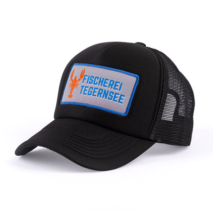 Lobster Cap schwarz - (Patch blau/grau)