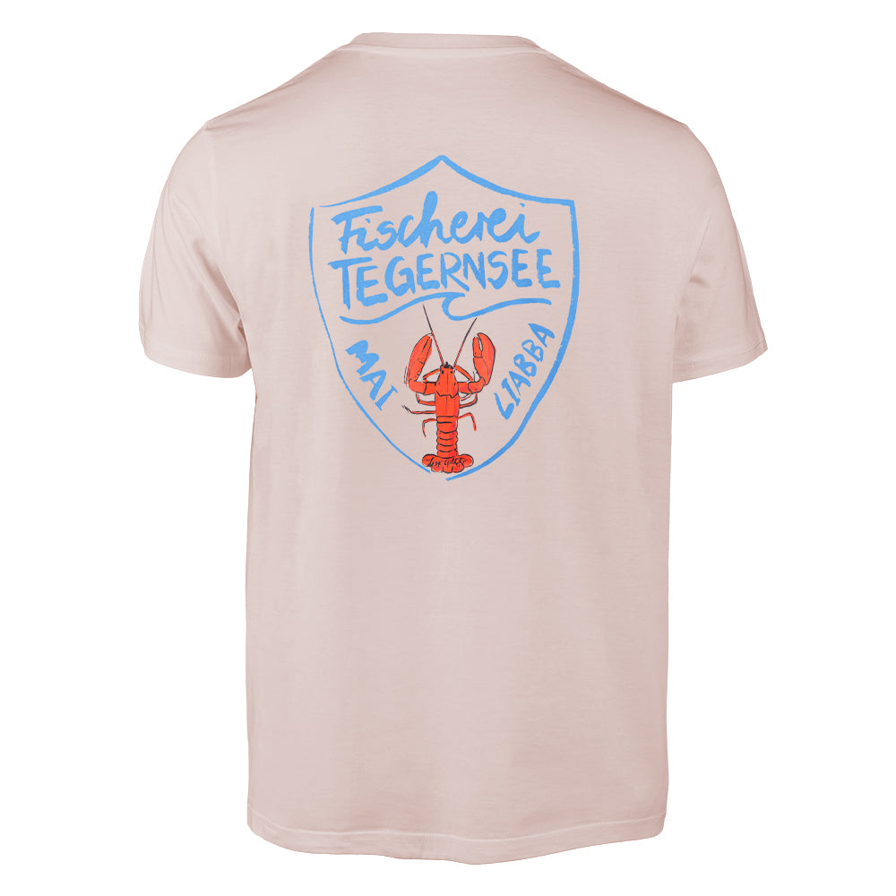 Lobster T-Shirt Wappen (vintage rosa)