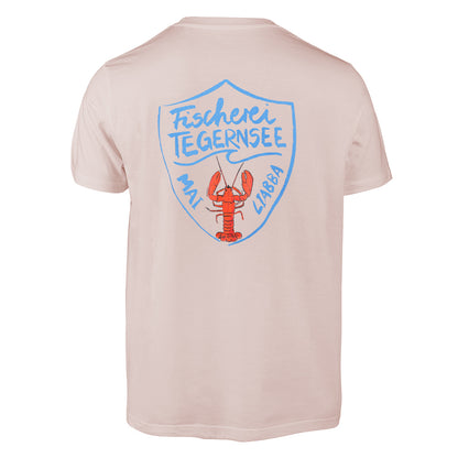 Lobster T-Shirt Wappen (vintage rosa)