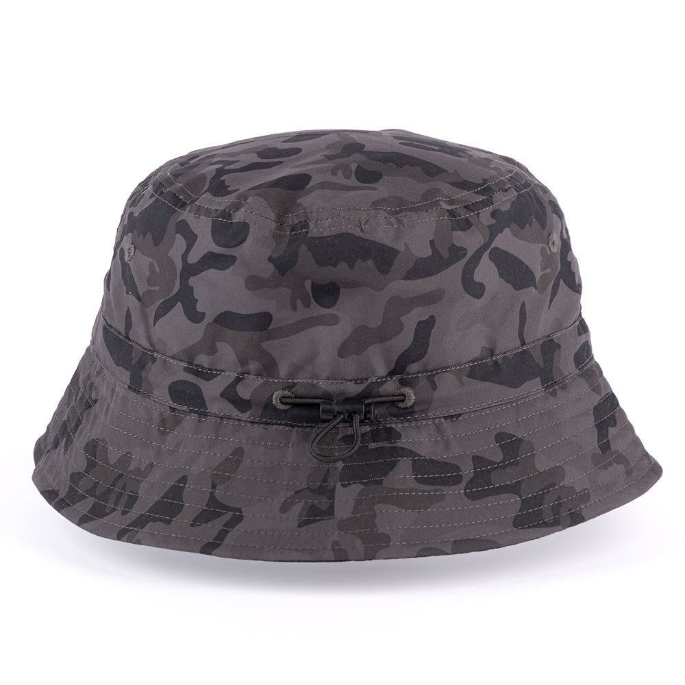 Fischer Hut „schwarz camouflage“
