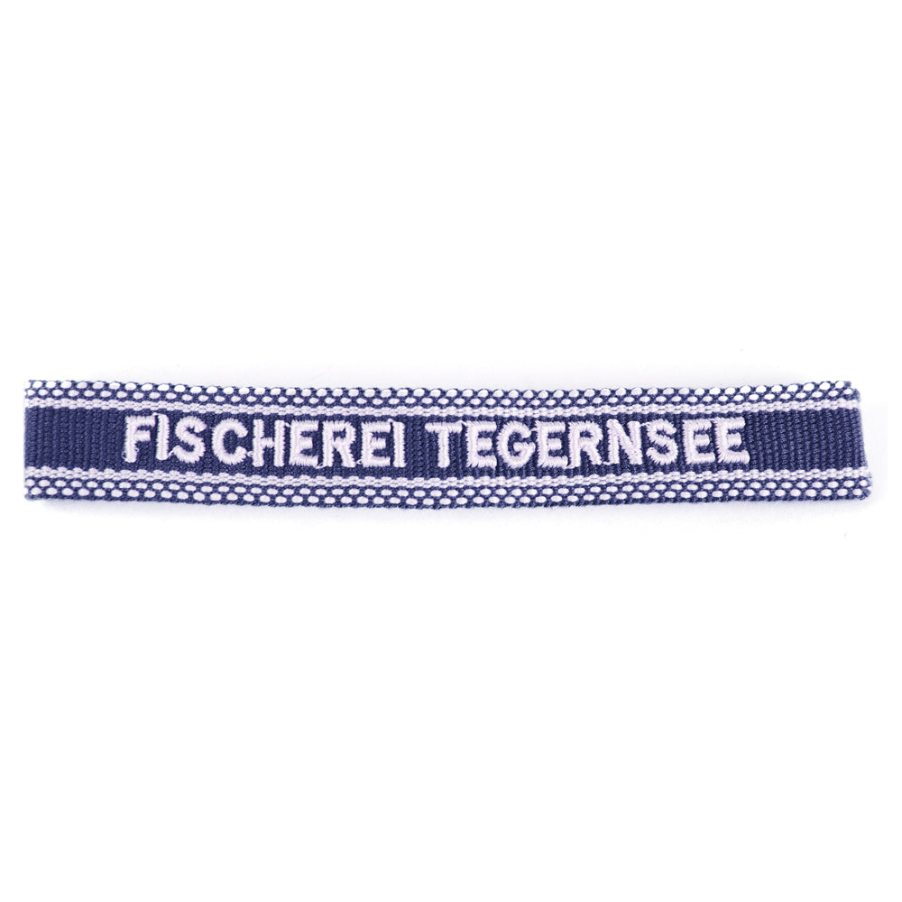 Webarmband Blau "FIscherei Tegernsee"