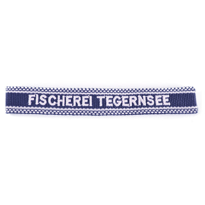 Webarmband Blau "FIscherei Tegernsee"