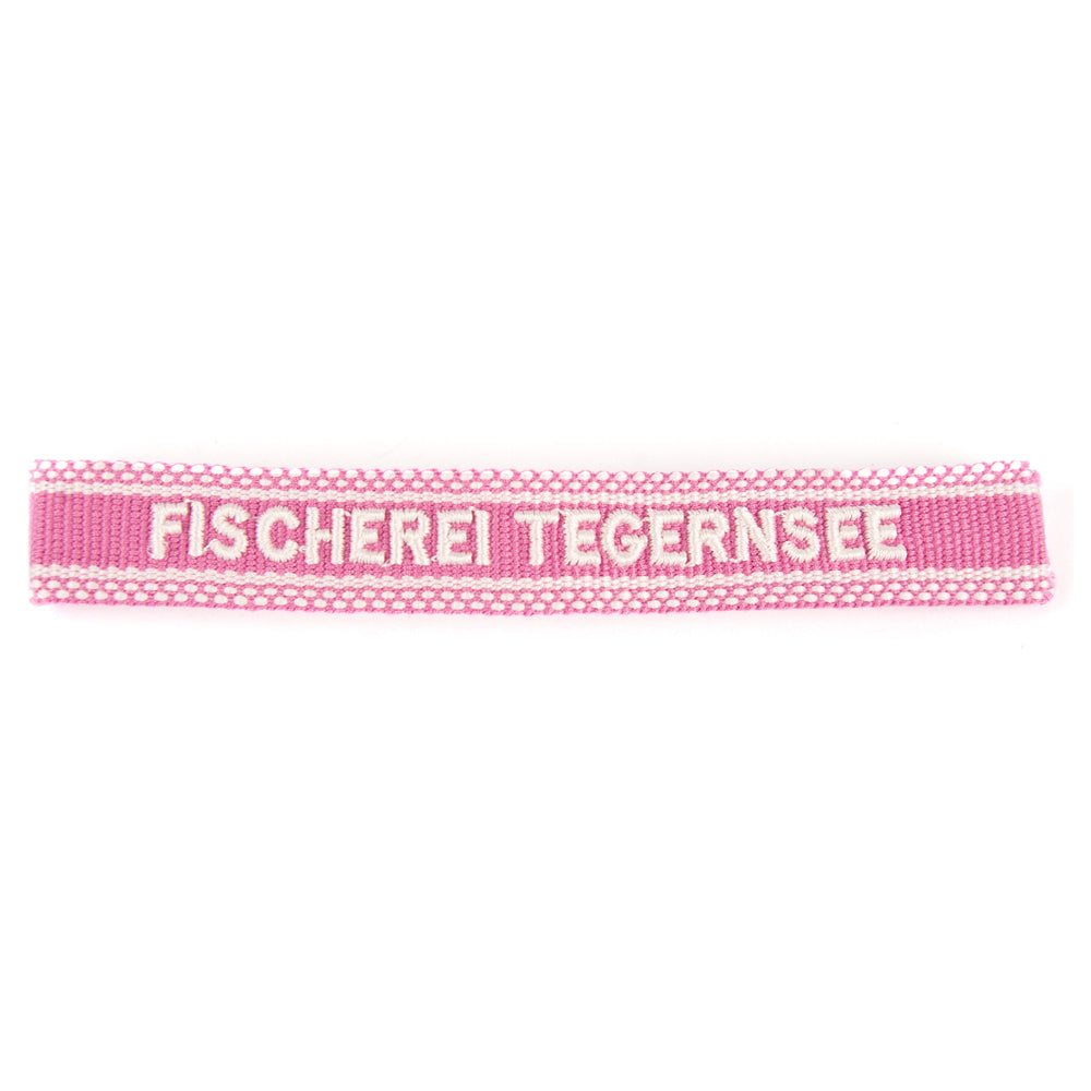 Webarmband Rosa "FIscherei Tegernsee"