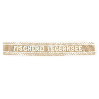 Webarmband Beige "FIscherei Tegernsee"