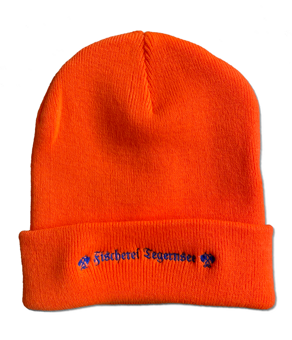 Fischerei Tegernsee orange Mütze
